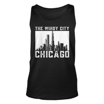 The Windy City Chicago Unisex Tank Top | Mazezy