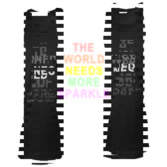 The World Needs More Sparkle Unisex Tank Top - Thegiftio