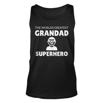 The Worlds Greatest Grandad Superhero Unisex Tank Top | Mazezy