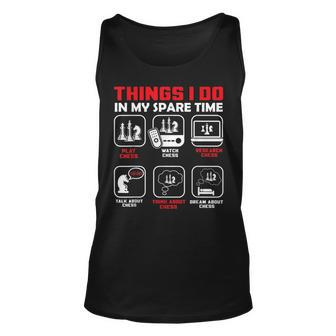 Things I Do In My Spare Time Chess Player Chess Tank Top | Mazezy