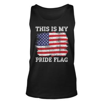 This Is My Pride Flag American Flag 4Th Of July For Men Unisex Tank Top | Mazezy
