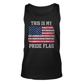 This Is My Pride Flag Usa American 4Th Of July Patriotic Unisex Tank Top | Mazezy