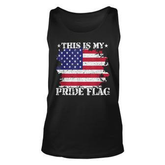 This Is My Pride Flag Usa American 4Th Of July Patriotic Usa Unisex Tank Top - Monsterry