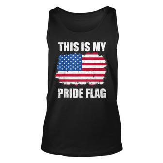 This Is My Pride Flag Usa Vintage 4Th Of July Patriotic Unisex Tank Top - Monsterry AU