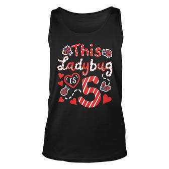 This Ladybug Is 5 Years Old 5Th Birthday Girl Family Ladybug Unisex Tank Top - Seseable