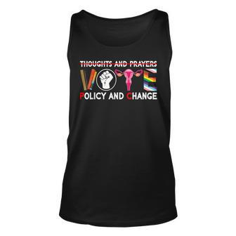 Thoughts And Prayers Vote Policy And Change Equality Rights Tank Top - Seseable