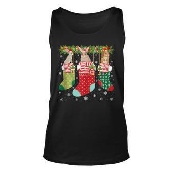 Three Rabbit In Socks Ugly Christmas Sweater Party Tank Top - Monsterry