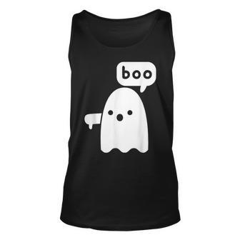 Thumbs Down Ghost Screaming Boo Disapproval Ghost Halloween Tank Top - Thegiftio UK