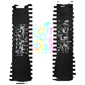 Tie Dye Peace Out Third Grade Last Day Of School 3Rd Grade Unisex Tank Top | Mazezy