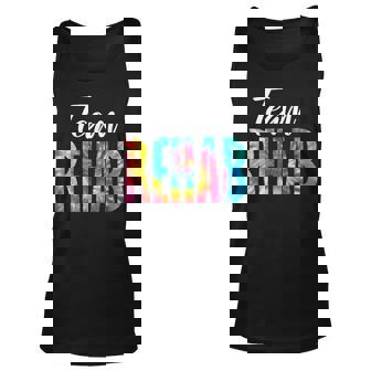 Tie Dye Team Rehab Rehabilitation Recovery Physical Therapy Tank Top - Thegiftio UK