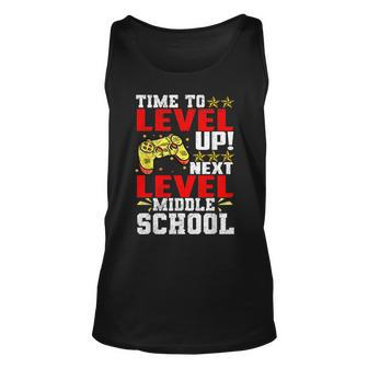 Time To Level Up Next Middle School Graduation Video Game Unisex Tank Top - Seseable