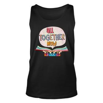 All Together Now Summer Reading Program 2023 Book Hands Reading Tank Top | Mazezy