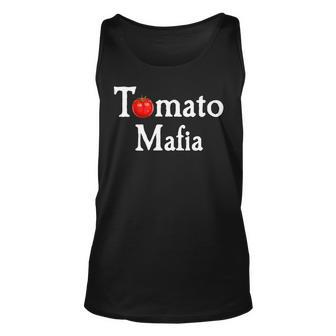 Tomato Mafia | Funny Gardening Lover Graphic Unisex Tank Top | Mazezy
