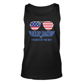 Top Dad The Best Of The Best Cool 80S 1980S Fathers Day Unisex Tank Top - Seseable