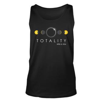 Total Solar Eclipse April 8 2024 Phases Totality Unisex Tank Top - Seseable