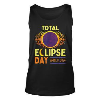 Total Solar Eclipse Day April 8 2024 Retro Sun Eclipse Tank Top - Seseable