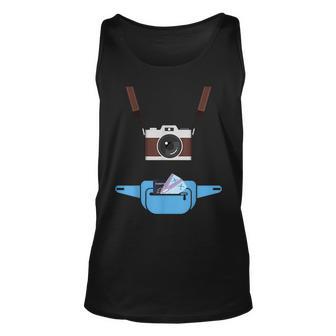 Tourist Spirit Day Camera Passport Fanny-Pack Unisex Tank Top - Thegiftio UK