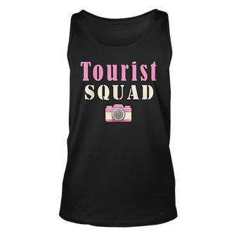 Tourist Squad Camera Girl Souvenir Vacation Travel Retro Unisex Tank Top | Mazezy