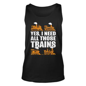Train Collector Funny Model Train Unisex Tank Top | Mazezy