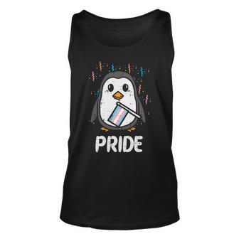 Transgender Flag Penguin Lgbt Trans Pride Stuff Animal Unisex Tank Top | Mazezy