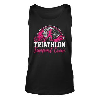 Triathlon Support Crew Running Cycling Swimming Triathlete Tank Top - Thegiftio UK