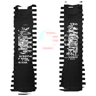 Triker Motorcycle Trike Three Wheeler Motortrike Patriotic Unisex Tank Top | Mazezy