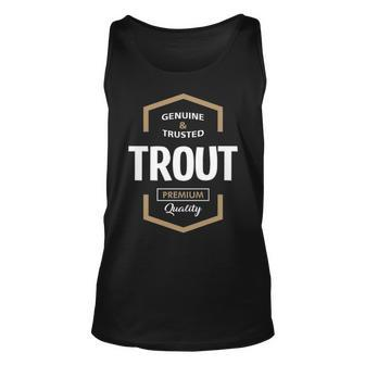 Trout Name Gift Trout Quality Unisex Tank Top - Seseable