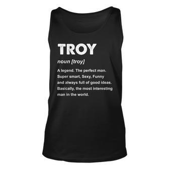 Troy Name Gift Gift For Mens Unisex Tank Top | Mazezy