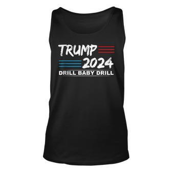 Trump 2024 Drill Baby Drill Unisex Tank Top | Mazezy