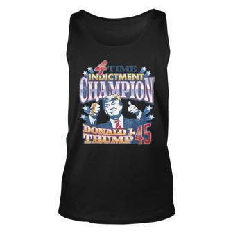 Trump 4 Time Indictment Champion Champ Not Guilty 2024 Tank Top | Mazezy