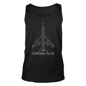 Tupolev Tu22 Jet Bomber Plane Russian Warplane Gift Unisex Tank Top | Mazezy