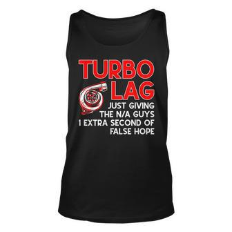 Turbo Lag Turbocharger Car Enthusiast Racing Drifting Racing Tank Top | Mazezy