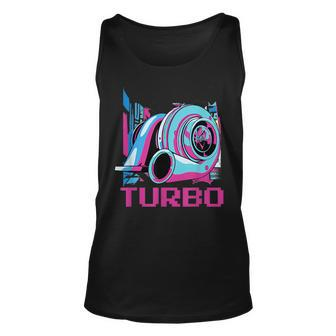 Turbo Racing Car Parts Turbo Lover Gift For Mens Racing Funny Gifts Unisex Tank Top | Mazezy