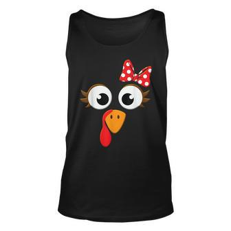 Turkey Face Thanksgiving Day Family Matching Costume Thanksgiving Tank Top | Mazezy