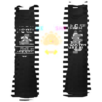 Turkey Thanksgiving Gender Reveal Baby Announcement Boy Girl Tank Top | Mazezy