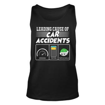 Turtle Shells The Leading Cause Of Car Accidents Gamer Tank Top | Mazezy