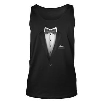 Tuxedo With Bowtie For Wedding And Special Occasions Tank Top