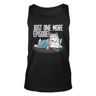 Tv Fan Saying Just One More Episode Slogan Funny Show Quote Unisex Tank Top - Thegiftio UK