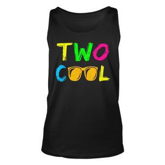 Two Cool 2Nd Birthday 2 Years Old Boy Second Year Bday Tank Top - Seseable