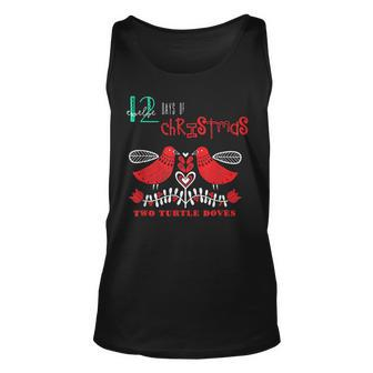 Two Turtle Doves Popular Holidays Gift Idea Unisex Tank Top | Mazezy