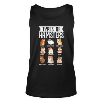 Types Of Hamsters Cute Syrian Breed Funny Rodents Unisex Tank Top | Mazezy CA