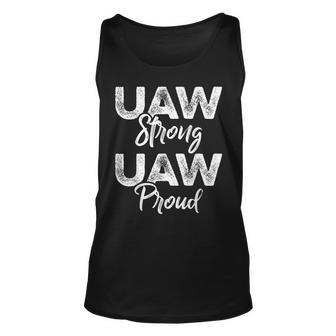 Uaw Strong Uaw Proud Union Pride Uaw Laborer Worker Tank Top | Mazezy