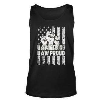 Uaw Strong Solidarity Uaw Proud Union Uaw Laborer Worker Tank Top - Seseable