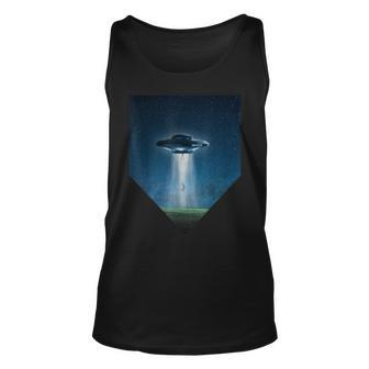 Ufo Abduction Flying Saucer Alien Believers Space Unisex Tank Top | Mazezy