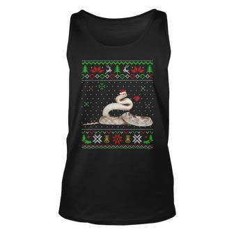 Ugly Christmas Pajama Sweater Snake Animals Lover Tank Top - Monsterry DE