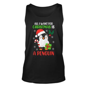 Ugly Christmas Penguin Christmas Tank Top - Monsterry UK