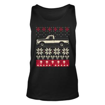 Ugly Christmas Sweater Classic American Pickup Truck Tank Top | Mazezy