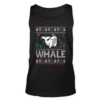 Ugly Christmas Sweater Whale Ugly Xmas Tank Top - Monsterry DE