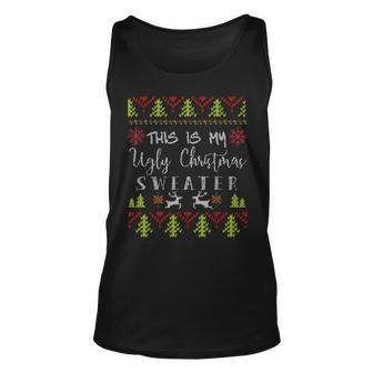 This Is My Ugly Christmas Sweater Party Tank Top - Monsterry DE