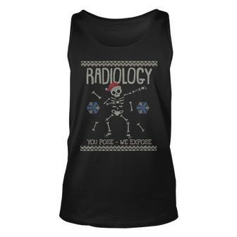 Ugly Christmas Sweater Radiology Pose Expose Skeleton Tank Top | Mazezy DE